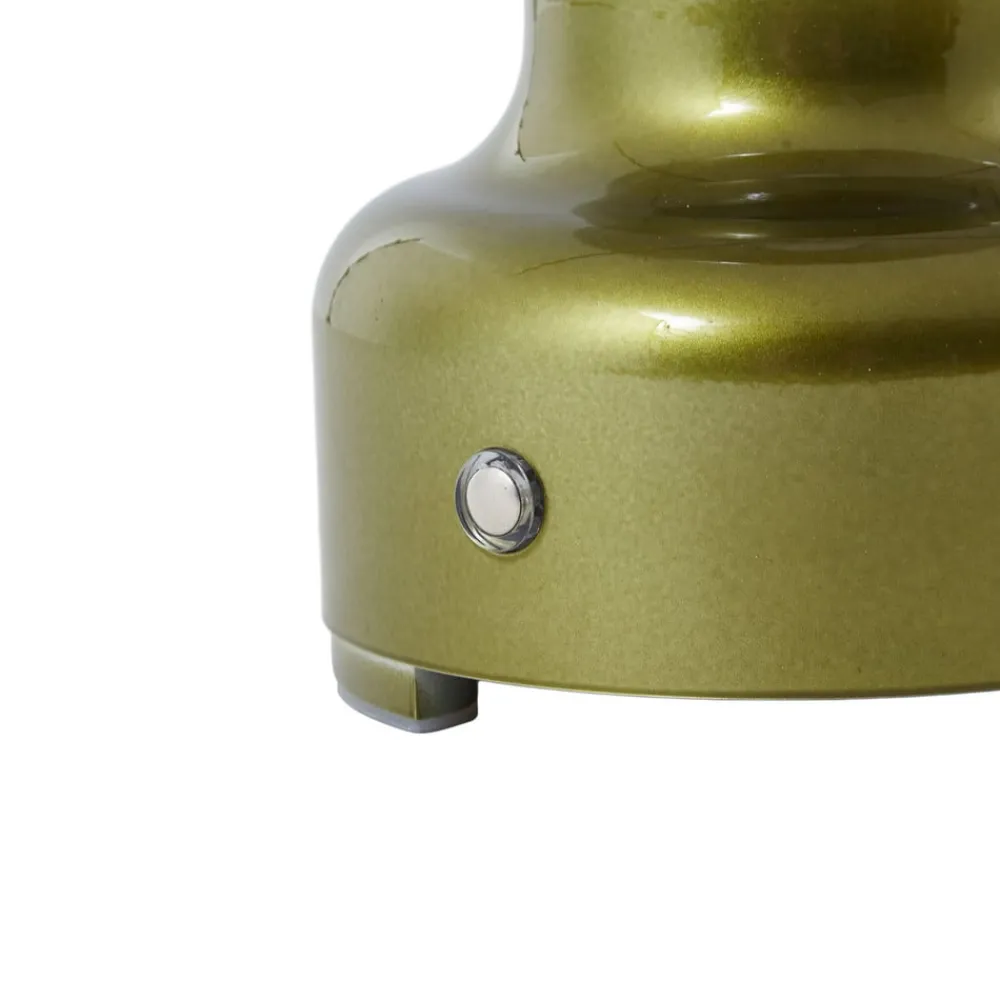 Lindby Bordlamper > LED genopladelig bordlampe Maxentius, grøn, glas, dæmper