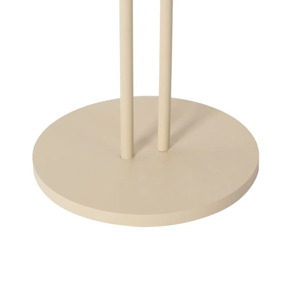 Lindby Dekorationsbelysning|Bordlamper > LED genopladelig bordlampe Janea TWIN, beige, metal