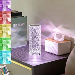 Lindby Dekorationsbelysning > LED genopladelig bordlampe Louane, 21,5 cm, USB, RGBW