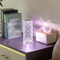 Lindby Dekorationsbelysning > LED genopladelig bordlampe Louane, 21,5 cm, USB, RGBW
