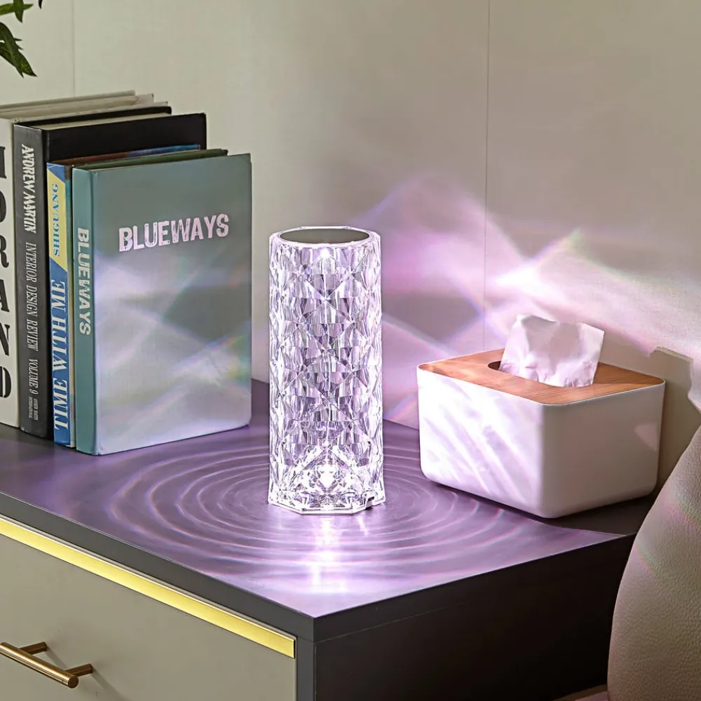Lindby Dekorationsbelysning > LED genopladelig bordlampe Louane, 21,5 cm, USB, RGBW
