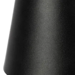 Lindby Dekorationsbelysning|Terrassebelysning > LED genopladelig bordlampe Janea CUBE, sort, metal