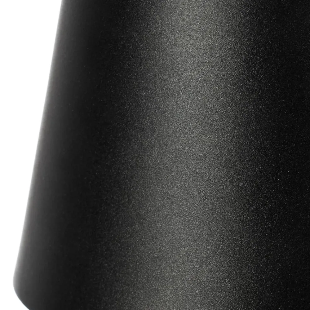 Lindby Dekorationsbelysning|Terrassebelysning > LED genopladelig bordlampe Janea CUBE, sort, metal