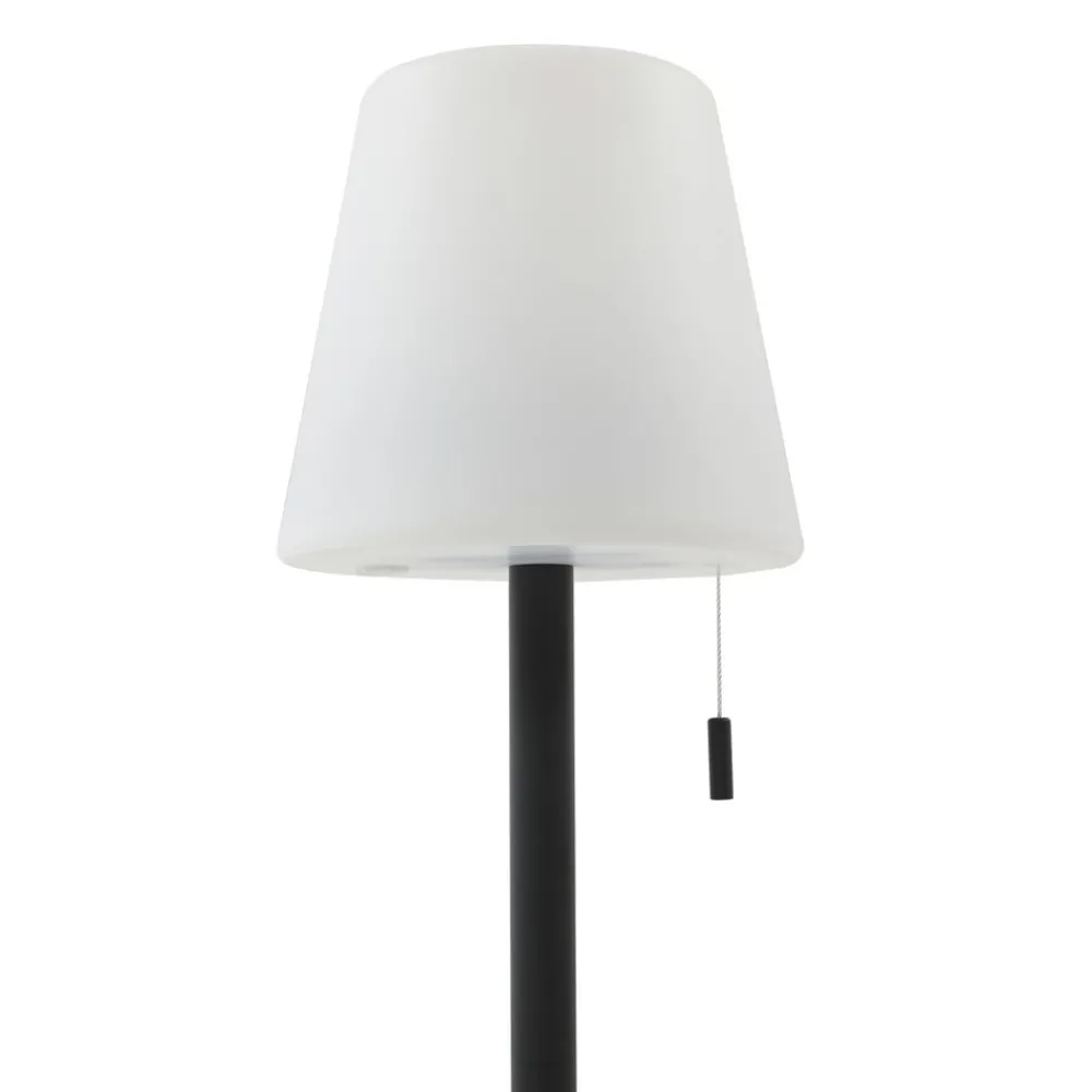 Lindby Dekorationsbelysning|Terrassebelysning > LED genopladelig lampe Azalea sort aluminium CCT højdejusterbar
