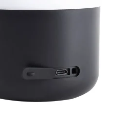 Lindby Dekorationsbelysning|Terrassebelysning > LED genopladelig udendørs bordlampe Isaline, sort, dæmpbar