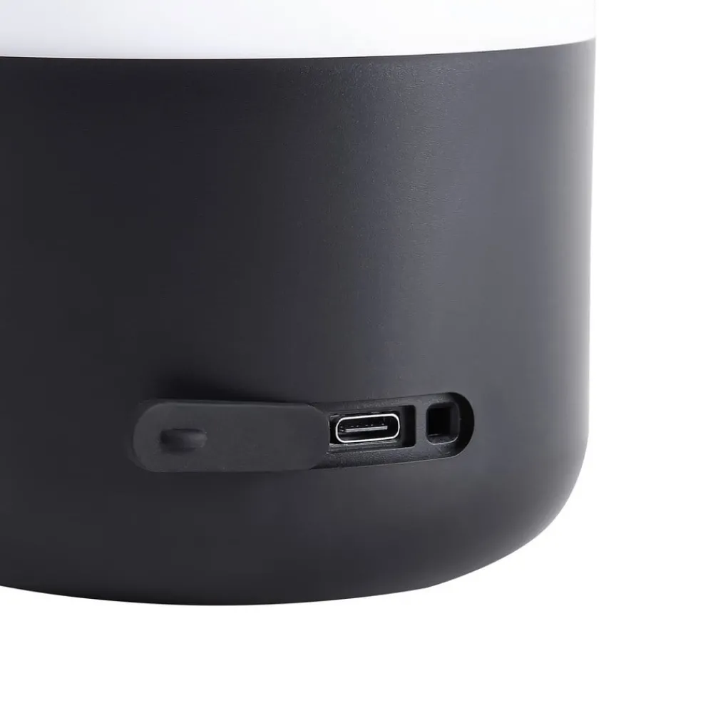 Lindby Dekorationsbelysning|Terrassebelysning > LED genopladelig udendørs bordlampe Isaline, sort, dæmpbar