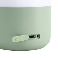 Lindby Dekorationsbelysning|Terrassebelysning > LED genopladelig udendørs bordlampe Isaline, grøn, dæmpbar