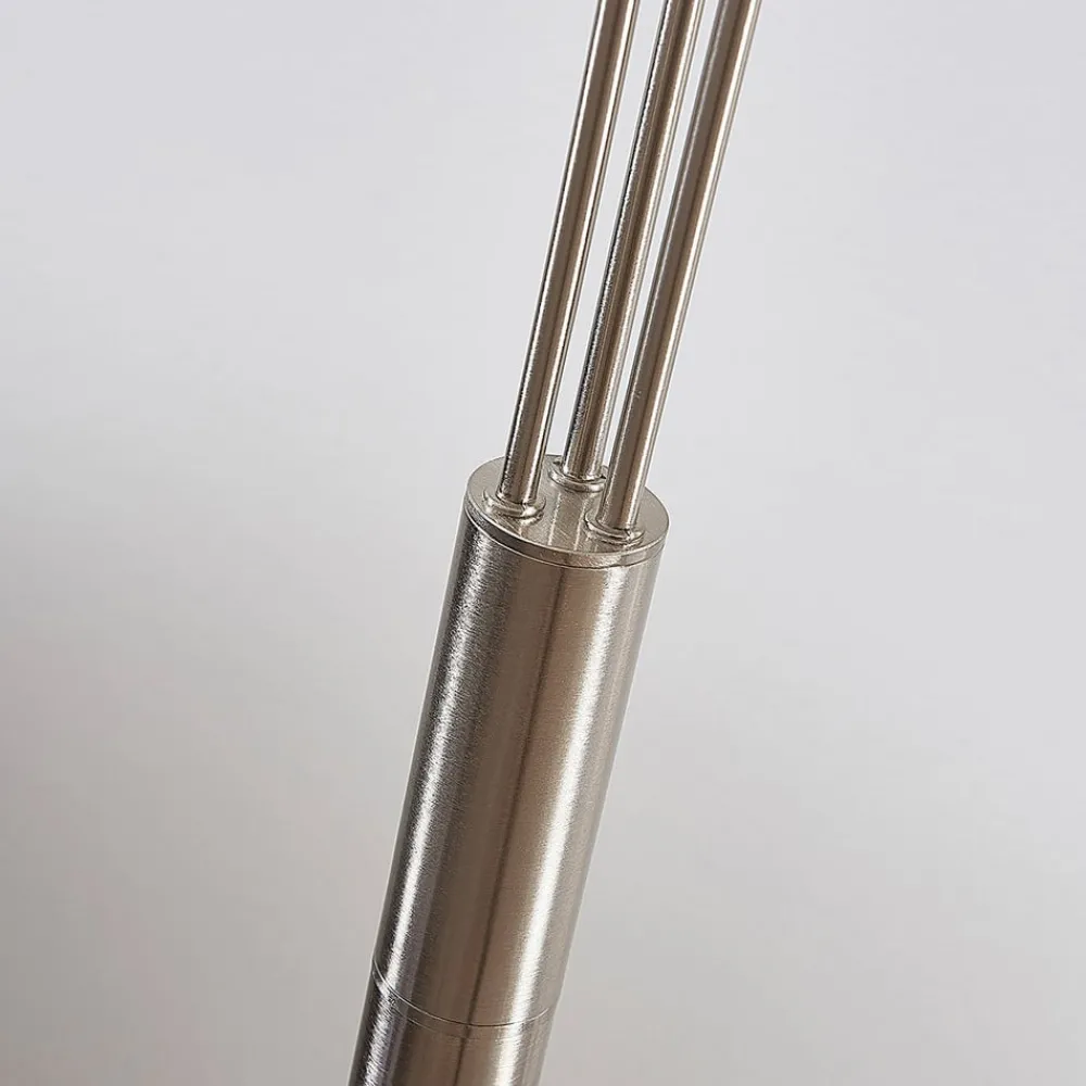Lindby Pendellamper|Gulvlamper > LED-gulvlampe Anea, 168 cm, 3 lyskilder, nikkelfarvet