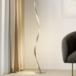 Pendellamper|Gulvlamper ^ Lindby LED-gulvlampe Criostal, RGBW, dæmpbar, fjernbetjening