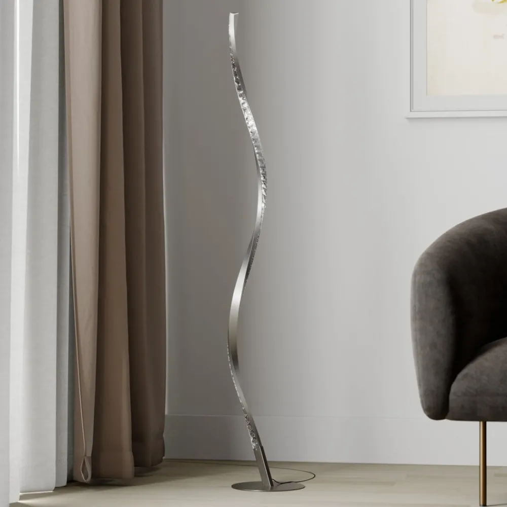 Pendellamper|Gulvlamper ^ Lindby LED-gulvlampe Criostal, RGBW, dæmpbar, fjernbetjening