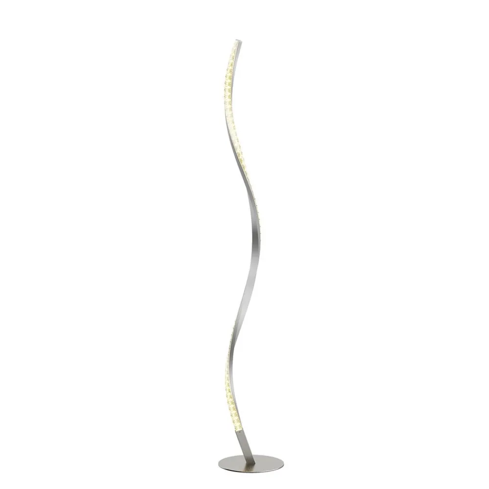 Pendellamper|Gulvlamper ^ Lindby LED-gulvlampe Criostal, RGBW, dæmpbar, fjernbetjening