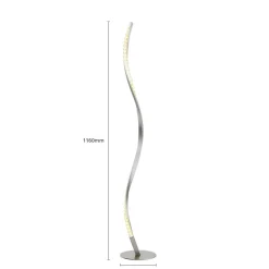 Pendellamper|Gulvlamper ^ Lindby LED-gulvlampe Criostal, RGBW, dæmpbar, fjernbetjening