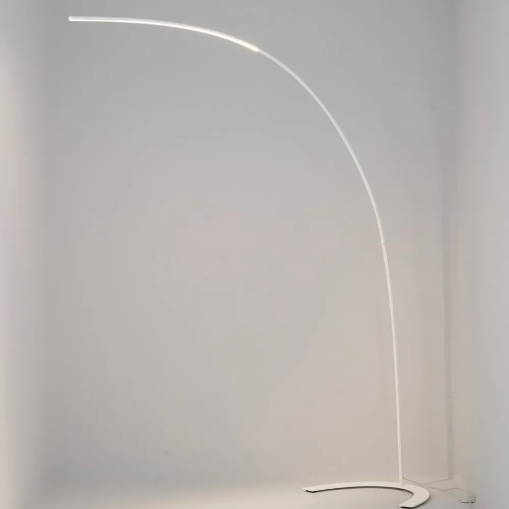 Lindby Gulvlamper|Gulvlamper > LED-gulvlampe Danua, hvid, metal, højde 200 cm