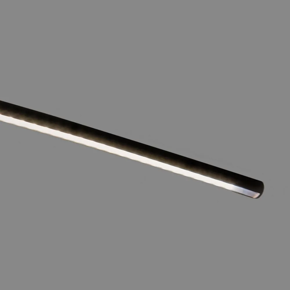 Lindby Arbejdsrum/Kontor|Pendellamper > LED-gulvlampe Danua, sort, metal, højde 200 cm