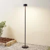 Lindby Terrassebelysning > LED-gulvlampe Isason, sort, aluminium, Ø 11 cm