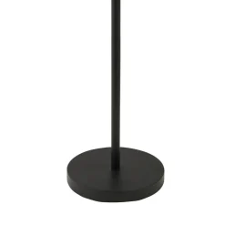Lindby Terrassebelysning > LED-gulvlampe Isason, sort, aluminium, Ø 11 cm