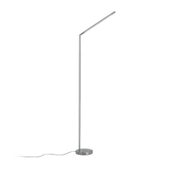 Lindby Gulvlamper > LED-gulvlampe Jabbo, 163 cm, nikkel, metal