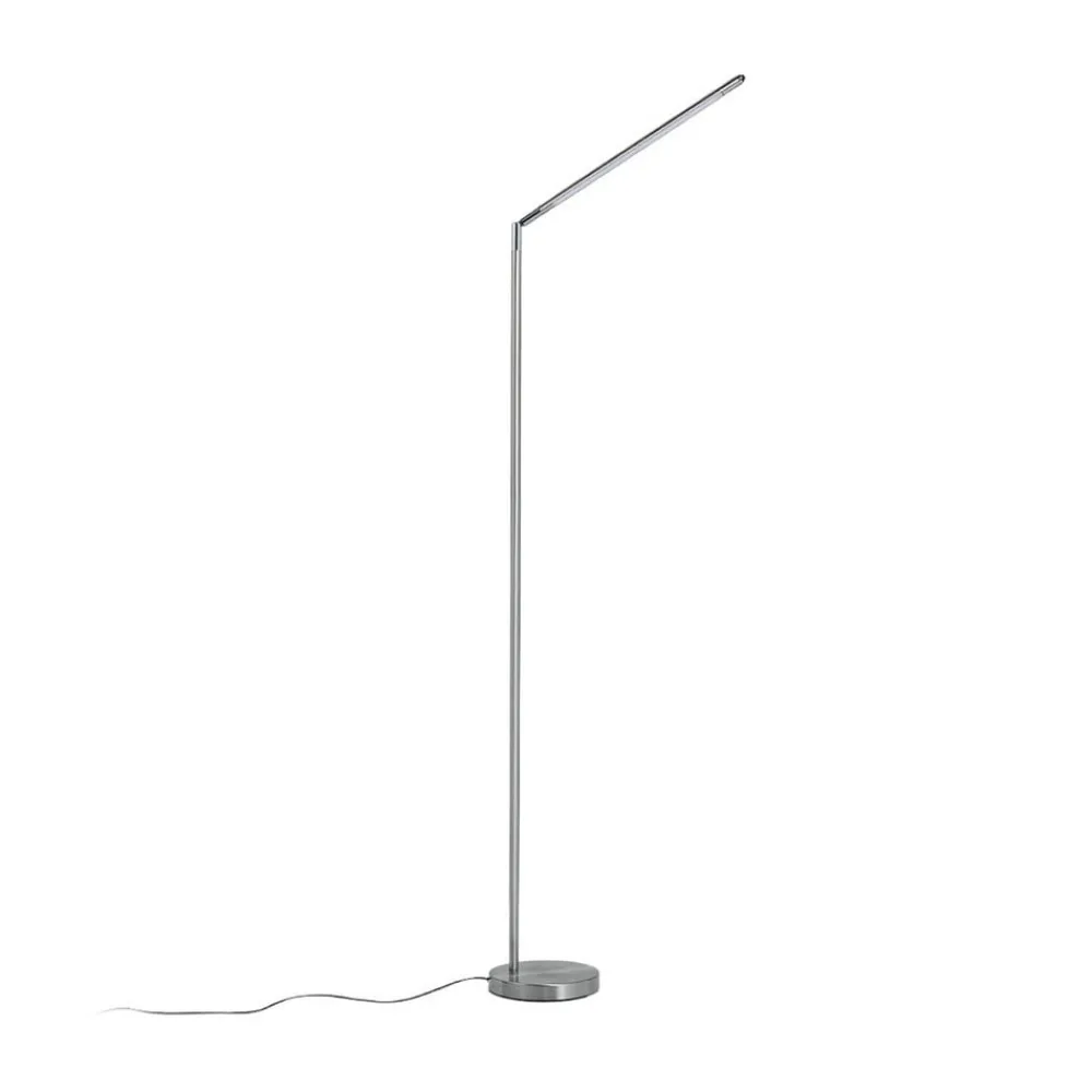 Lindby Gulvlamper > LED-gulvlampe Jabbo, 163 cm, nikkel, metal