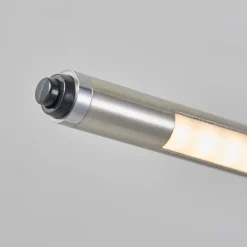 Lindby Gulvlamper > LED-gulvlampe Jabbo, 163 cm, nikkel, metal