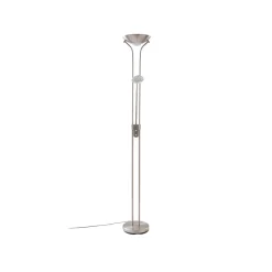 Gang|Pendellamper ^ Lindby LED-gulvlampe Josefin, nikkel, læselampe, dæmpbar