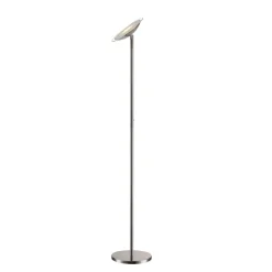Lindby Gulvlamper|Gulvlamper > LED-gulvlampe Malea, nikkelfarvet, dæmpbar, 180 cm