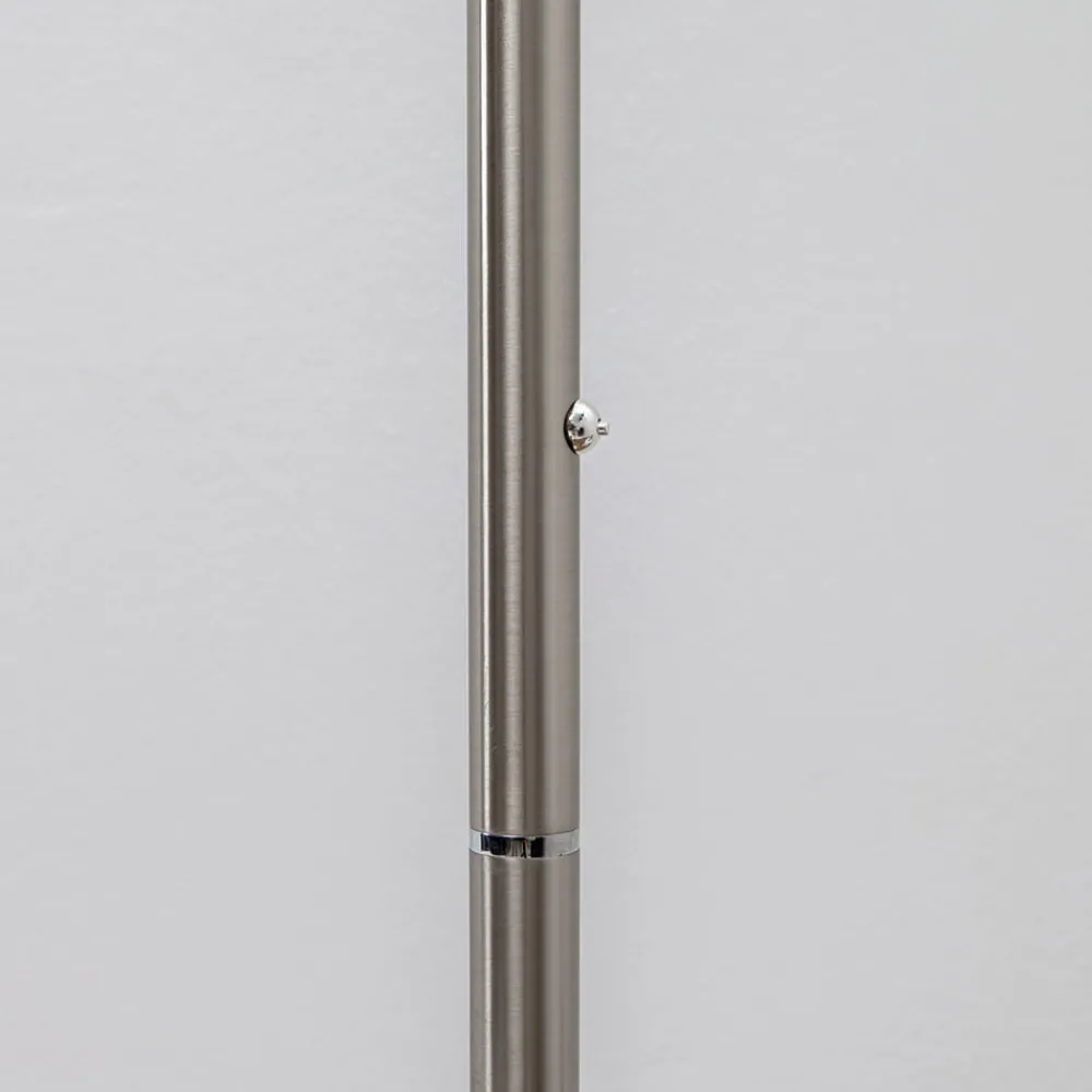 Lindby Gulvlamper|Gulvlamper > LED-gulvlampe Malea, nikkelfarvet, dæmpbar, 180 cm