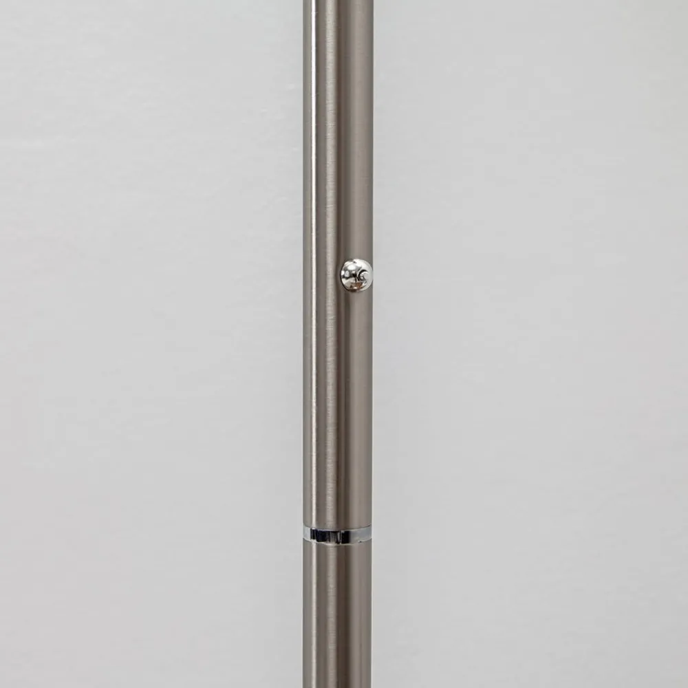 Lindby Gulvlamper|Gulvlamper > LED-gulvlampe Malea, nikkelfarvet, dæmpbar, 180 cm