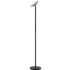 Pendellamper|Gulvlamper ^ Lindby LED-gulvlampe Malea, sort, metal, dæmpbar, 180 cm