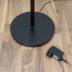 Pendellamper|Gulvlamper ^ Lindby LED-gulvlampe Malea, sort, metal, dæmpbar, 180 cm