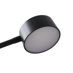 Lindby Arbejdsrum/Kontor > LED-gulvlampe Maori, 140 cm, sort, CCT, dæmpbar