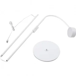 Lindby Arbejdsrum/Kontor|Gulvlamper > LED-gulvlampe Maori, hvid, metal, CCT, dæmpbar