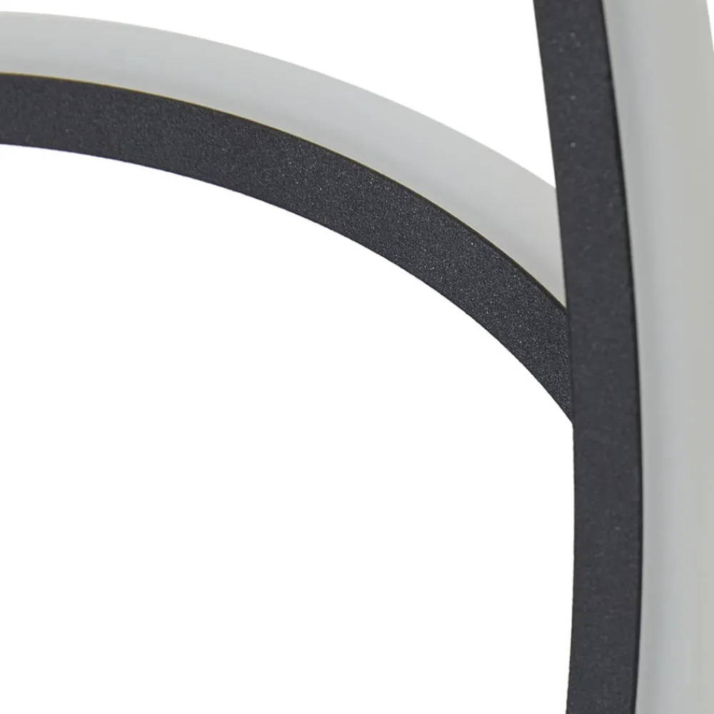 Lindby Gang|Gulvlamper > LED-gulvlampe Pajaro, 130 cm, sort, CCT, dæmpbar