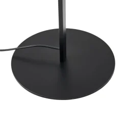 Gulvlamper|Gulvlamper ^ Lindby LED-gulvlampe Rayon, sort, metal, højde 150,3 cm