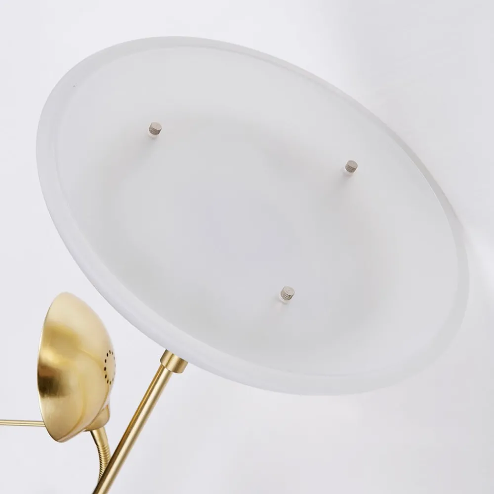 Lindby Gulvlamper|Gulvlamper > LED-gulvlampe Yveta, messing, metal, dæmpbar, 183 cm