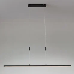 Lindby Arbejdsrum/Kontor|Pendellamper > LED-hængelampe Arneja, sort, CCT, højdejusterbar