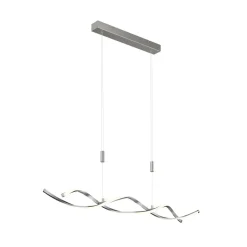 Pendellamper|Pendellamper ^ Lindby LED-hængelampe Auron, nikkelfarvet, metal, dæmpbar