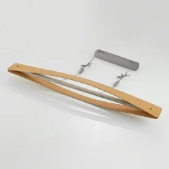 Lindby Pendellamper|Pendellamper > LED-hængelampe Beazina, eg, metal, 118 cm
