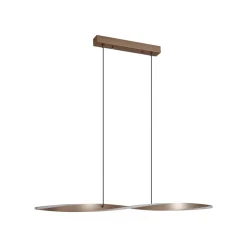 Lindby Pendellamper > LED-hængelampe Jaren, sort/brun, 100 cm, CCT