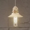 Lindby Udendørs Pendellamper|Terrassebelysning > LED-hængelampe Raul, beige, aluminium, Ø 15 cm