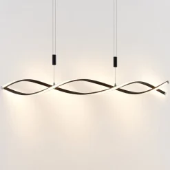 Lindby Pendellamper|Pendellamper > LED-hængelampe Welina, sort, jern, justerbar