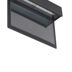 Lindby Terrassebelysning|Væglamper > LED-husnummerlampe Antal, antracit, aluminium