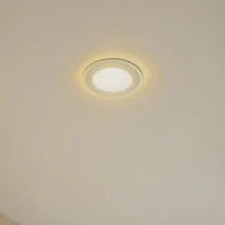 Lindby Indbygningsspots|Spotlights > LED indbygningslampe Toka, 4,9 W, hvid, plast, CCT