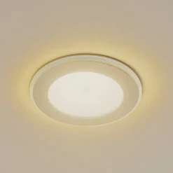 Lindby Indbygningsspots|Spotlights > LED indbygningslampe Toka, 6,5 W, hvid, plast, CCT