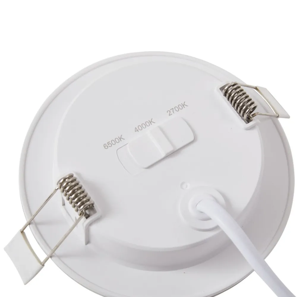 Lindby Indbygningsspots|Spotlights > LED indbygningslampe Toka, 6,5 W, hvid, plast, CCT