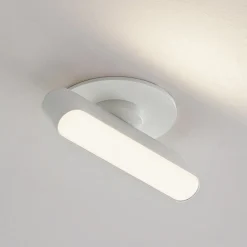 Lindby Indbygningsspots|Spotlights > LED-indbygningslampe Eldrin, hvid, lysliste, 13,1 cm