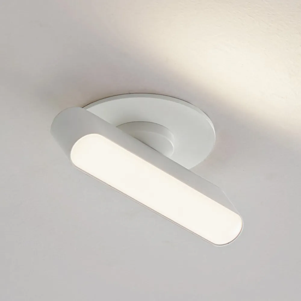 Lindby Indbygningsspots|Spotlights > LED-indbygningslampe Eldrin, hvid, lysliste, 13,1 cm