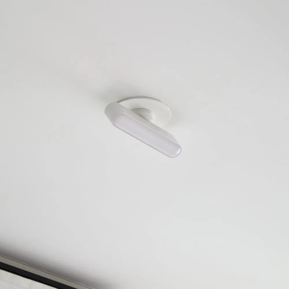 Lindby Indbygningsspots|Spotlights > LED-indbygningslampe Eldrin, hvid, lysliste, 13,1 cm