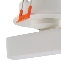 Lindby Indbygningsspots|Spotlights > LED-indbygningslampe Eldrin, hvid, lysliste, 13,1 cm