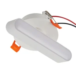 Lindby Indbygningsspots|Spotlights > LED-indbygningslampe Eldrin, hvid, lysliste, 13,1 cm