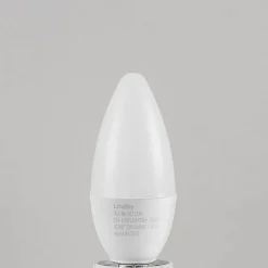 Lindby Led Pærer > LED-kertepære, E14, C35, 4,5 W, opal, 3.000 K